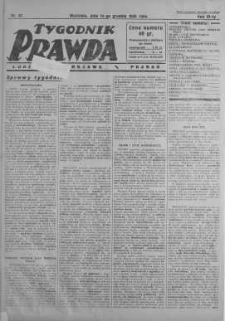 Tygodnik Prawda 14 grudzień 1930 nr 50