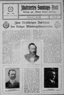 Illustriertes Sonntagsblatt: Beliage zur ,,Neuen Lodzer Zeitung" 17 czerwiec 1923 nr 25