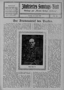 Illustriertes Sonntagsblatt: Beliage zur ,,Neuen Lodzer Zeitung" 8 lipiec 1923 nr 28