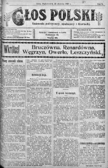 Głos Polski : dziennik polityczny, społeczny i literacki 13 styczeń 1919 nr 12