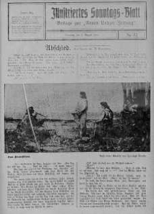 Illustriertes Sonntagsblatt: Beliage zur ,,Neuen Lodzer Zeitung" 5 sierpień 1923 nr 32