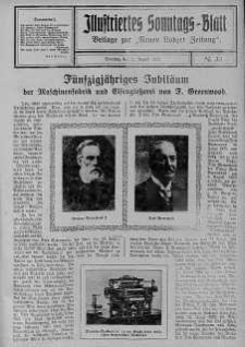 Illustriertes Sonntagsblatt: Beliage zur ,,Neuen Lodzer Zeitung" 12 sierpień 1923 nr 33