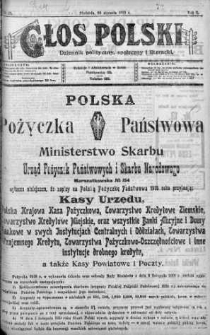 Głos Polski : dziennik polityczny, społeczny i literacki 26 styczeń 1919 nr 25
