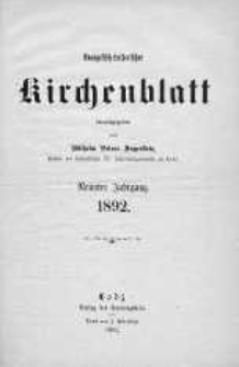Evangelisch-Lutherisches Kirchenblatt 19 grudzień 1892 nr 24