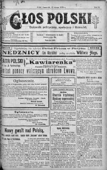 Głos Polski : dziennik polityczny, społeczny i literacki 6 luty 1919 nr 36