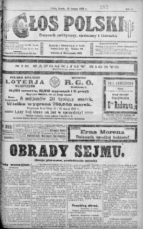 Głos Polski : dziennik polityczny, społeczny i literacki 26 luty 1919 nr 56
