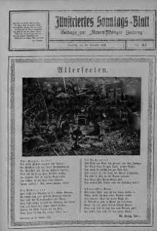 Illustriertes Sonntagsblatt: Beliage zur ,,Neuen Lodzer Zeitung" 28 październik 1923 nr 43
