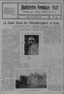 Illustriertes Sonntagsblatt: Beliage zur ,,Neuen Lodzer Zeitung" 4 listopad 1923 nr 44