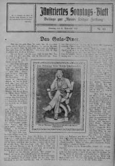 Illustriertes Sonntagsblatt: Beliage zur ,,Neuen Lodzer Zeitung" 18 listopad 1923 nr 46