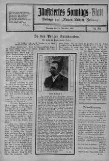 Illustriertes Sonntagsblatt: Beliage zur ,,Neuen Lodzer Zeitung" 16 grudzień 1923 nr 50