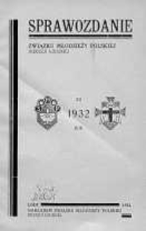 Sprawozdanie Związku Młodzieży Polskiej Diecezji Łódzkiej 1932