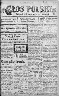 Głos Polski : dziennik polityczny, społeczny i literacki 21 marzec 1919 nr 79