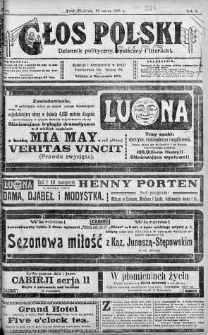 Głos Polski : dziennik polityczny, społeczny i literacki 23 marzec 1919 nr 81