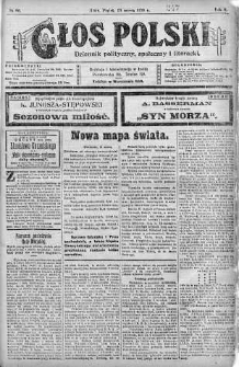 Głos Polski : dziennik polityczny, społeczny i literacki 28 marzec 1919 nr 86