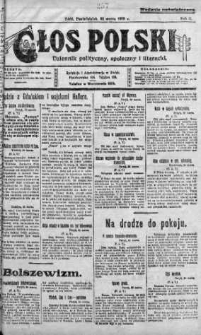 Głos Polski : dziennik polityczny, społeczny i literacki 31 marzec 1919 nr 89
