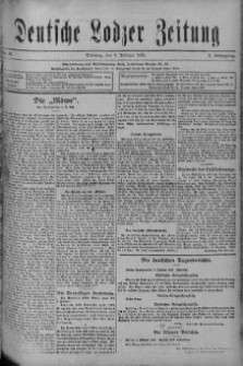 Deutsche Lodzer Zeitung 8 luty 1916 nr 38