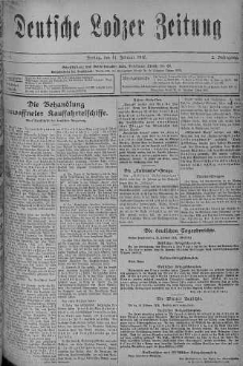 Deutsche Lodzer Zeitung 11 luty 1916 nr 41