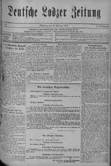 Deutsche Lodzer Zeitung 15 luty 1916 nr 45