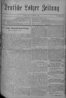 Deutsche Lodzer Zeitung 18 luty 1916 nr 48