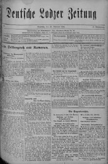 Deutsche Lodzer Zeitung 20 luty 1916 nr 50