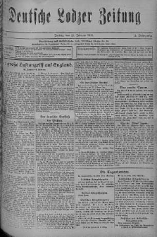 Deutsche Lodzer Zeitung 25 luty 1916 nr 55