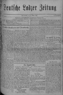 Deutsche Lodzer Zeitung 2 marzec 1916 nr 61