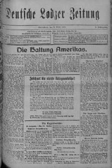 Deutsche Lodzer Zeitung 4 marzec 1916 nr 63