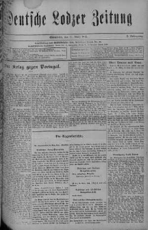 Deutsche Lodzer Zeitung 11 marzec 1916 nr 70