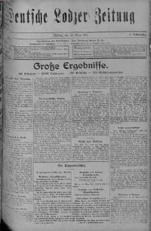 Deutsche Lodzer Zeitung 13 marzec 1916 nr 72