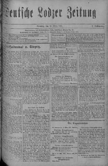 Deutsche Lodzer Zeitung 19 marzec 1916 nr 78