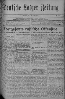 Deutsche Lodzer Zeitung 28 marzec 1916 nr 87