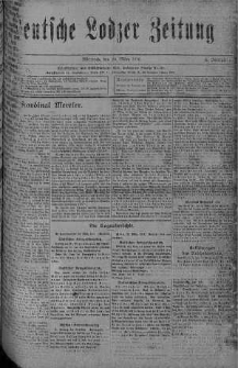 Deutsche Lodzer Zeitung 29 marzec 1916 nr 88