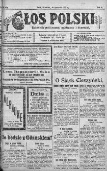 Głos Polski : dziennik polityczny, społeczny i literacki 13 kwiecień 1919 nr 102
