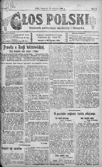 Głos Polski : dziennik polityczny, społeczny i literacki 17 kwiecień 1919 nr 106