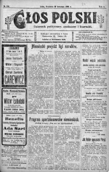 Głos Polski : dziennik polityczny, społeczny i literacki 27 kwiecień 1919 nr 114