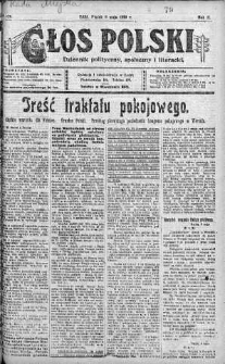 Głos Polski : dziennik polityczny, społeczny i literacki 9 maj 1919 nr 126