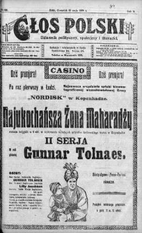 Głos Polski : dziennik polityczny, społeczny i literacki 15 maj 1919 nr 132
