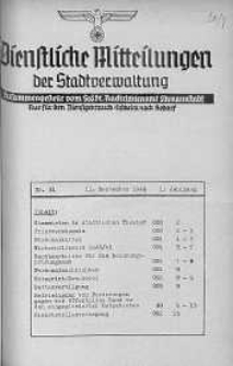 Dienstliche Mitteilungen die Stadtverwaltung Litzmannstadt 11 wrzesień 1940 nr 31