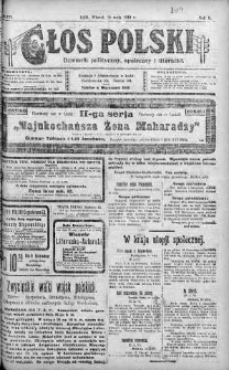 Głos Polski : dziennik polityczny, społeczny i literacki 20 maj 1919 nr 137