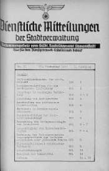 Dienstliche Mitteilungen die Stadtverwaltung Litzmannstadt 28 wrzesień 1940 nr 33