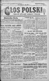 Głos Polski : dziennik polityczny, społeczny i literacki 30 maj 1919 nr 147