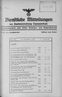 Dienstliche Mitteilungen die Stadtverwaltung Litzmannstadt 7 grudzień 1940 nr 42