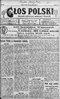 Głos Polski : dziennik polityczny, społeczny i literacki 21 czerwiec 1919 nr 168