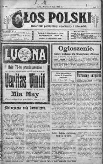 Głos Polski : dziennik polityczny, społeczny i literacki 8 lipiec 1919 nr 185