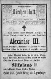 Evangelisch-Lutherisches Kirchenblatt 3 listopad 1894 nr 21