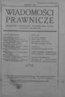 Wiadomości Prawnicze. Czasopismo poświęcone zagadnieniom prawa i krytyce prawniczej 1934 nr 8