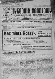 Tygodnik Handlowy Informacyjno-Reklamowy 1 wrzesień 1935 nr 6