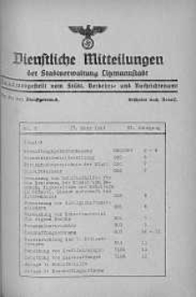 Dienstliche Mitteilungen die Stadtverwaltung Litzmannstadt 27 marzec 1941 nr 7