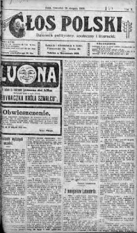 Głos Polski : dziennik polityczny, społeczny i literacki 28 sierpień 1919 nr 236