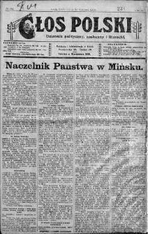 Głos Polski : dziennik polityczny, społeczny i literacki 29 wrzesień 1919 nr 267